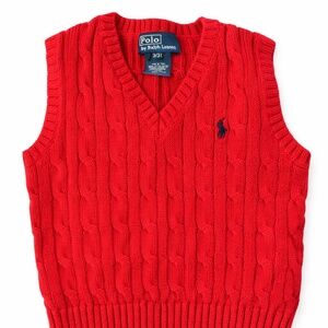 Polo Ralph Lauren Cable Knit Sweater Vest – Toddler Size 3T